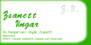 zsanett ungar business card
